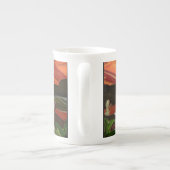 南西スカイズ抽象芸術アート ボーンチャイナマグカップ (裏面)