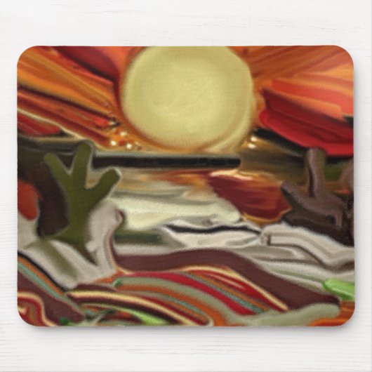 南西スカイズ抽象芸術アート マウスパッド (正面)