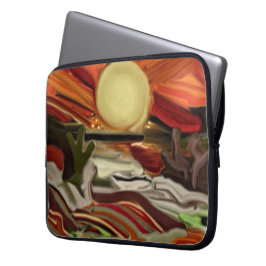 南西スカイズ抽象芸術アート ラップトップスリーブ