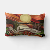 南西スカイズ抽象芸術アート ランバークッション (裏面)