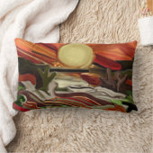 南西スカイズ抽象芸術アート ランバークッション (ブランケット)