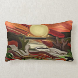 南西スカイズ抽象芸術アート ランバークッション