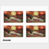 南西スカイズ抽象芸術アート 長方形シール (シート)