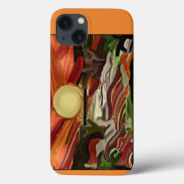 南西スカイズ抽象芸術アート iPhone 13ケース