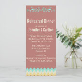 南西スキニー結婚のリハーサルディナー 招待状 (スタンド正面)