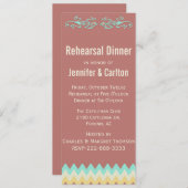 南西スキニー結婚のリハーサルディナー 招待状 (正面/裏面)