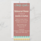 南西スキニー結婚のリハーサルディナー 招待状 (正面)