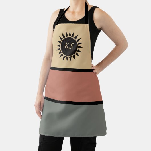 南西スタイルエプロンと黒モザイクサン エプロン (インサイチュ)