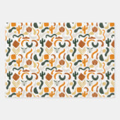 南西スタイルカウボーイサボテンのブルスカル ラッピングペーパーシート (正面2)