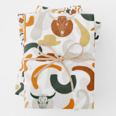 南西スタイルカウボーイサボテンのブルスカル ラッピングペーパーシート (インサイチュ)