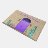 南西スタイルサグアーロサボスファミリー姓 ドアマット (アングル)