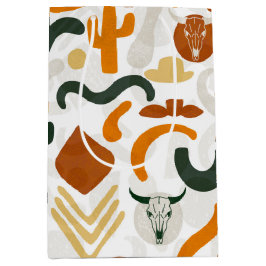 南西スタイルサボテン牛スカルカウボーイハット ミディアムペーパーバッグ