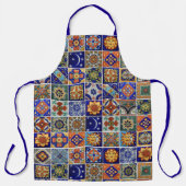 南西スタイルタラベラタイルホカラフルステス エプロン (正面)