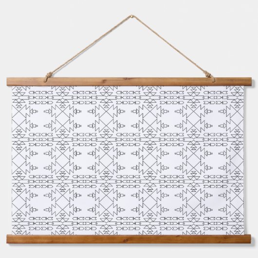 南西スタイルラインアートユーカラー 吊り下げ型タペストリー (正面)