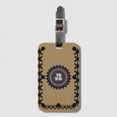 南西スタイルレザールックラゲッジタグ ラゲッジタグ (正面縦)