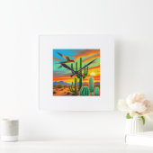 南西スタイル壁時計 スクエア壁時計 (ホーム)