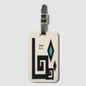 南西スタイル幾何学的ラゲッジタグ ラゲッジタグ (正面縦)