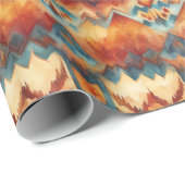 南西スタイル水色カラフル誕生日転が ラッピングペーパー (ロールコーナー)