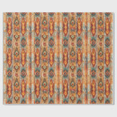 南西スタイル水色カラフル誕生日転が ラッピングペーパー (フラット)