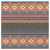 南西スタイル部族プリント布 ファブリック (クローズアップ)