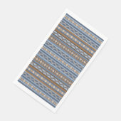 南西スタイル青と茶色の幾何学的パターン (コーナー)