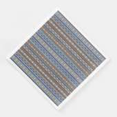 南西スタイル青と茶色の幾何学的パターン (コーナー)