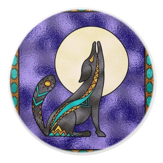 南西ステンドガフェイクラスセラミックノブ セラミックノブ (正面)