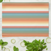 南西ストライプのミュート色 キッチンタオル (折り畳み)