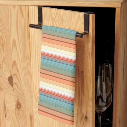 南西ストライプのミュート色 キッチンタオル (三つ折り)