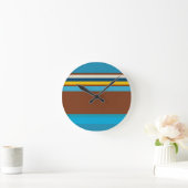 南西ストライプ12 ラウンド壁時計 (ホーム)