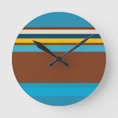 南西ストライプ12 ラウンド壁時計 (正面)