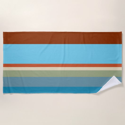 南西ストライプ23 ビーチタオル (正面)