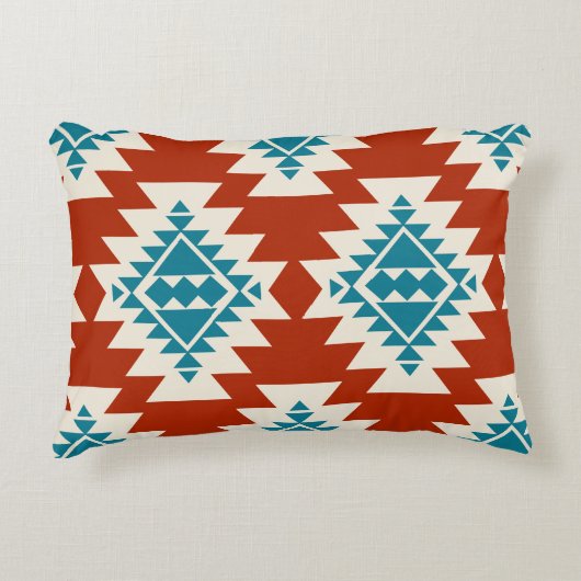 南西スピリット – 先住民アメイはっきりしたカ幾何学 アクセントクッション (正面)