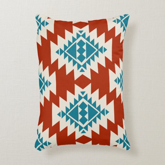 南西スピリット – 先住民アメイはっきりしたカ幾何学 アクセントクッション (正面(垂直))