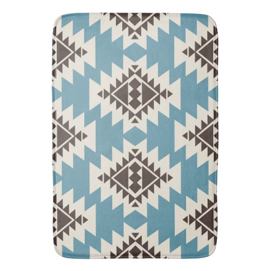 南西スピリット – 先住民アメイはっきりしたカ幾何学 バスマット (正面縦)