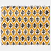 南西スピリット – 先住民アメイはっきりしたカ幾何学 フリースブランケット (正面(横))