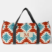 南西スピリット – 先住民アメイモノグラムのカ –  ダッフルバッグ (正面)