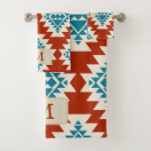 南西スピリット – 先住民アメイモノグラムのカ – バスタオルセット (インサイチュ)