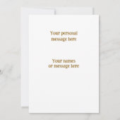 南西タキシード猫の感謝祭パーソナライズされた カード (裏面)