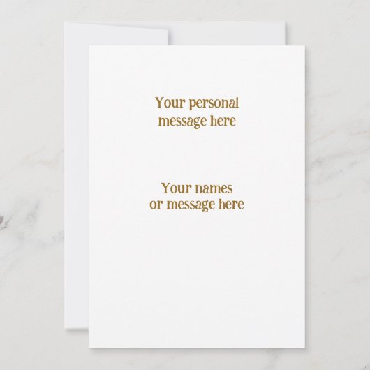 南西タキシード猫の感謝祭パーソナライズされた カード (裏面)