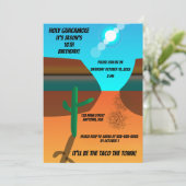 南西タンブレウィード誕生日 招待状 (スタンド正面)