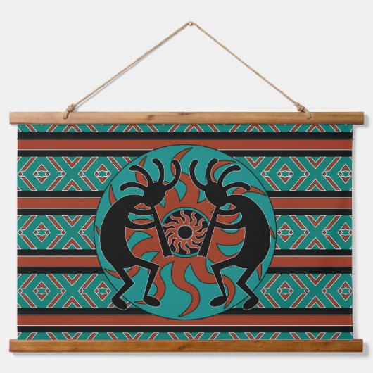 南西ターコイズトバルサンココペリ 吊り下げ型タペストリー (正面)