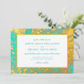 南西ターコイズ金ゴールド鉱物 招待状 (スタンド正面)