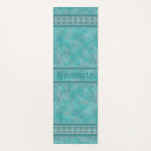 南西ターコイズ パーソナライズされた ヨガマット (正面)