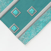 南西ターコイズ フリースブランケット (角)