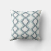 南西ダイヤモンドのジグザグ形のミントの灰色 クッション (裏面)