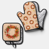 南西チリストラリースオンアドビウォール 鍋つかみ&鍋敷きセット (正面/裏面)