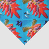 南西チリペッパーターコイズレッドガラスパターン 薄葉紙 (詳細)