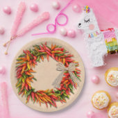 南西チリリースオン素朴ウッドウィンドウ ペーパープレート (パーティー)