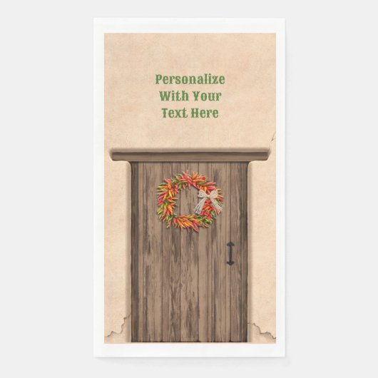 南西チリリースオン素朴ウッドドア (正面)